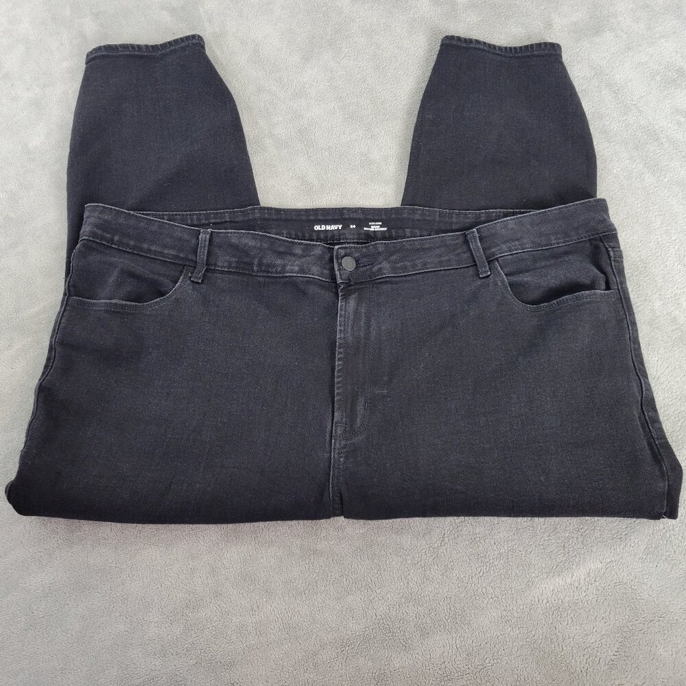 Old Navy Women's 24 Plus WOW Super Skinny High Rise Capri Black Jeans SKI13E